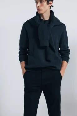 Springfield Pantalón chino slim fit negro Best