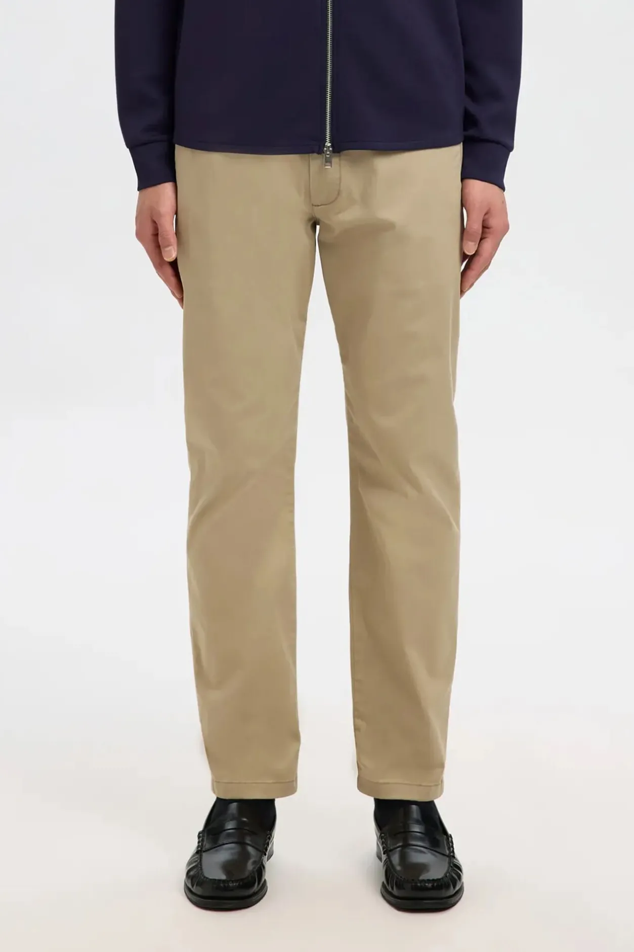 Selected Pantalón chino Slim Fit confeccionado con algodón orgánico Beige Discount