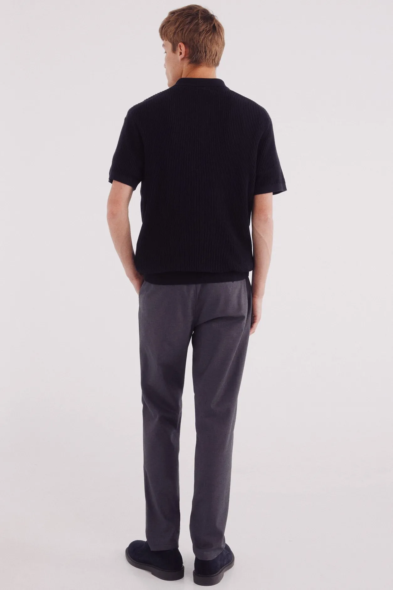 Springfield Pantalón chino vestir comfort slim fit gris Sale