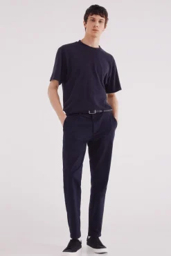 Springfield Pantalón chino vestir comfort slim fit azul Clearance