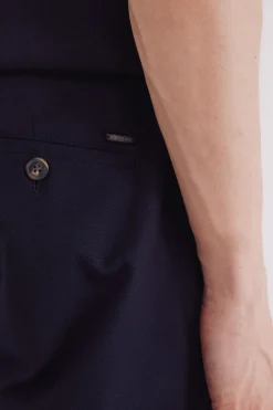 Springfield Pantalón chino vestir comfort slim fit azul Clearance