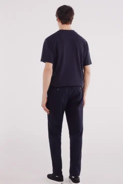 Springfield Pantalón chino vestir comfort slim fit azul Clearance