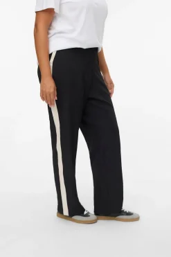 Vero Moda Curve Pantalón cintura elástica talla grande Negro