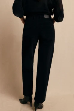 Slowlove Pantalón Corduroy Cuts Negro Best