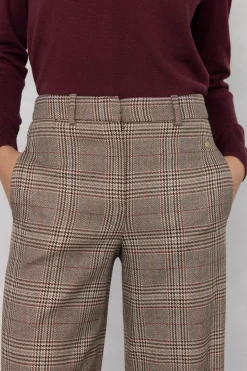 Pedro del Hierro Pantalón cuadro harrys Marrón Discount