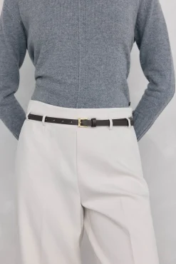 Pedro del Hierro Pantalón culotte con cinturón Beige Clearance