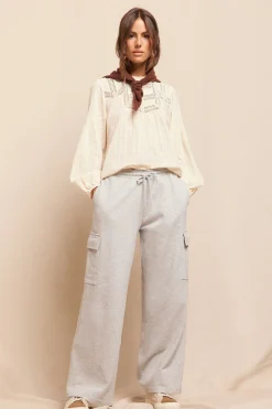 Slowlove Pantalón de chandal cargo Gris Clearance