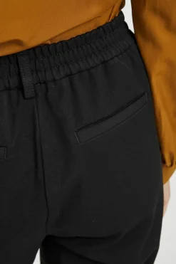 Object Pantalón de corte recto Negro Sale