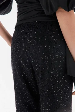 TFP by Tamara Falcó Pantalón de lentejuelas Negro Best