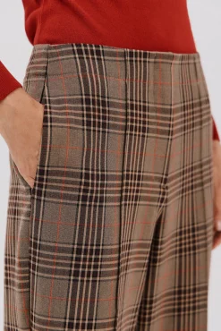 Cortefiel Pantalón de mujer de cuadros Arena Sale