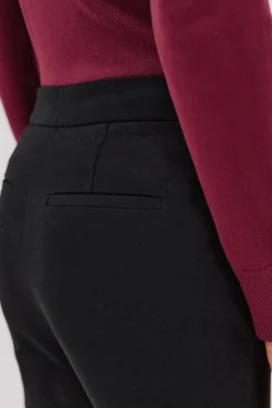Cortefiel Pantalón de mujer de punto Negro Discount