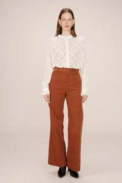 Grace & Mila Pantalón de pana Naranja Discount