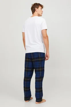 Jack & Jones Pantalón de pijama largo azul Best