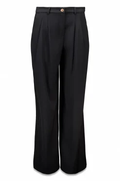 Slowlove Pantalón de pinzas Negro Hot