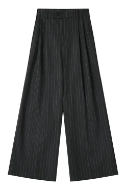 Grace & Mila Pantalón de traje a rayas Gris oscuro Hot