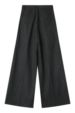 Grace & Mila Pantalón de traje a rayas Gris oscuro Hot