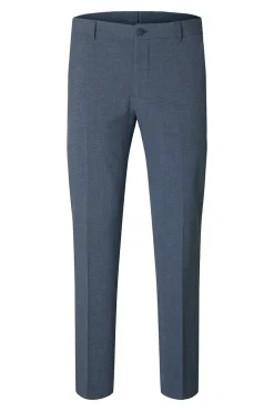Selected Pantalón de traje Slim Fit confeccionado con materiales reciclados. Azul marino Hot