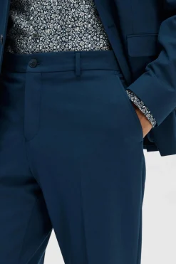 Selected Pantalón de traje Slim Fit Azul Clearance