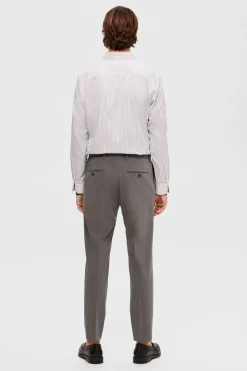 Selected Pantalón de traje slim fit Gris Online