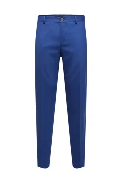 Selected Pantalón de traje Slim Fit con lana Azul Hot