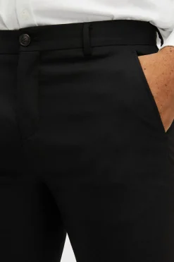 Selected Pantalón de traje Slim Fit con lana Negro Online