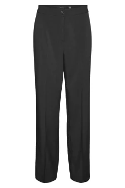 Vero Moda Pantalón de vestir de mujer corte recto Negro Discount