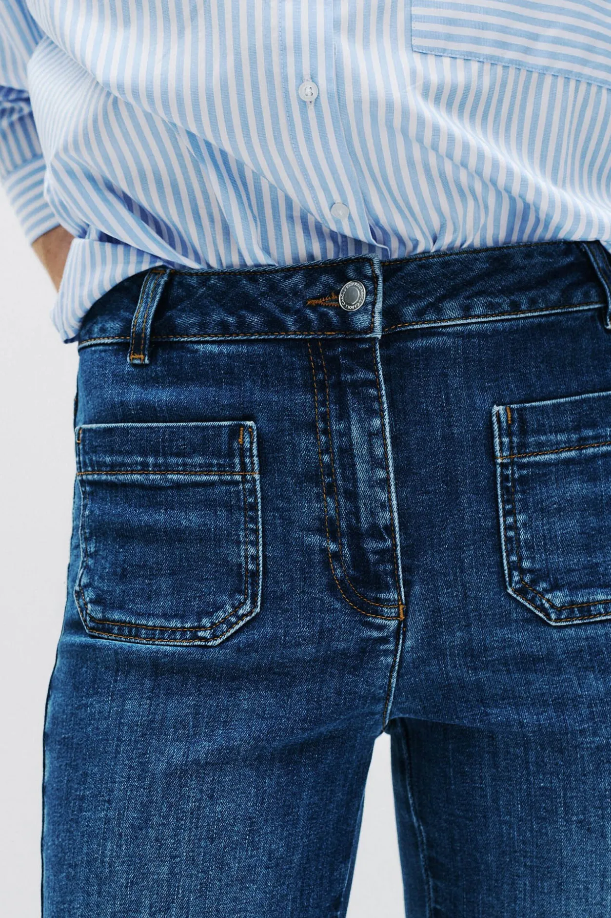 Caroll Pantalón denim clásico Azul