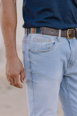 Celopman Pantalón Denim Skinny blanco New