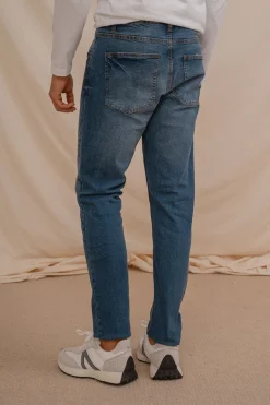 Celopman Pantalón Denim Slim Básico azul Discount