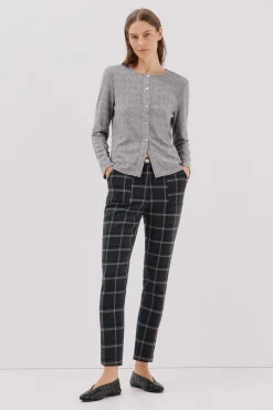 Cortefiel Pantalón elástico confort Estampado gris Outlet