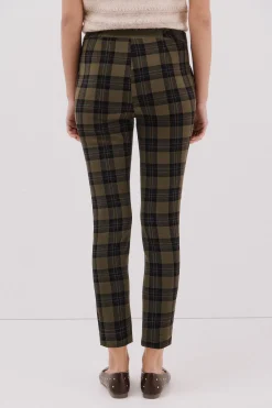 Cortefiel Pantalón elástico confort Estampado verde Online