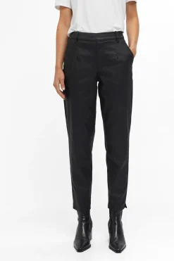 Object Pantalón encerado chino Negro