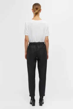 Object Pantalón encerado chino Negro