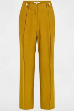 Morgan Pantalón estrecho en pernera Amarillo Sale