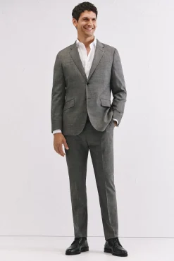 Cortefiel Pantalón estructura slim fit Gris Best