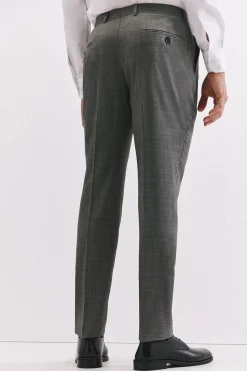 Cortefiel Pantalón estructura slim fit Gris Best