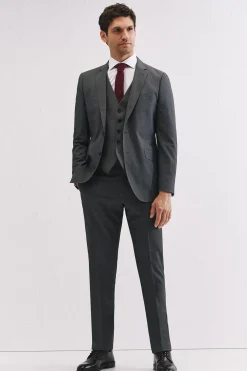 Cortefiel Pantalón estructura serie XXI Gris oscuro Online