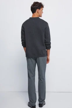 Springfield Pantalón estructura vigoré slim fit gris Best