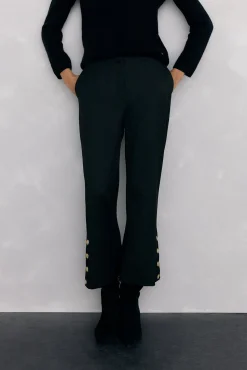 Pedro del Hierro Pantalón flare Negro Best