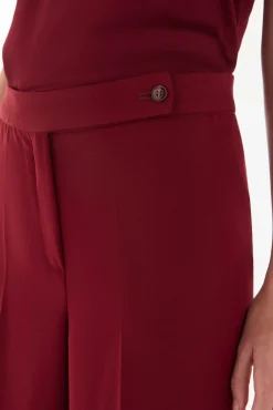 TFP by Tamara Falcó Pantalón flare Burdeos Clearance
