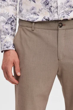 Selected Pantalón formal slim fit. Beige Discount