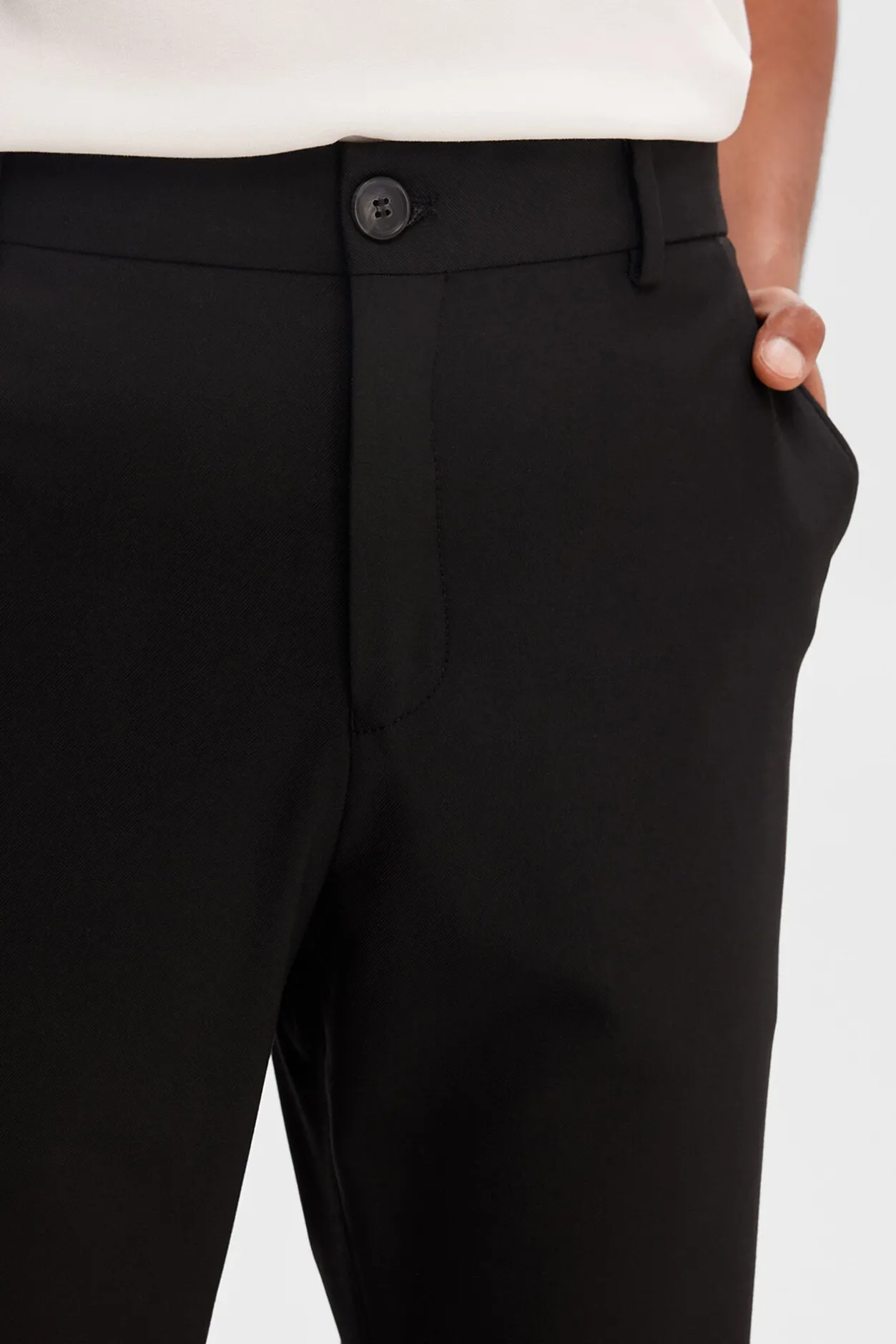 Selected Pantalón formal slim fit. Negro Clearance