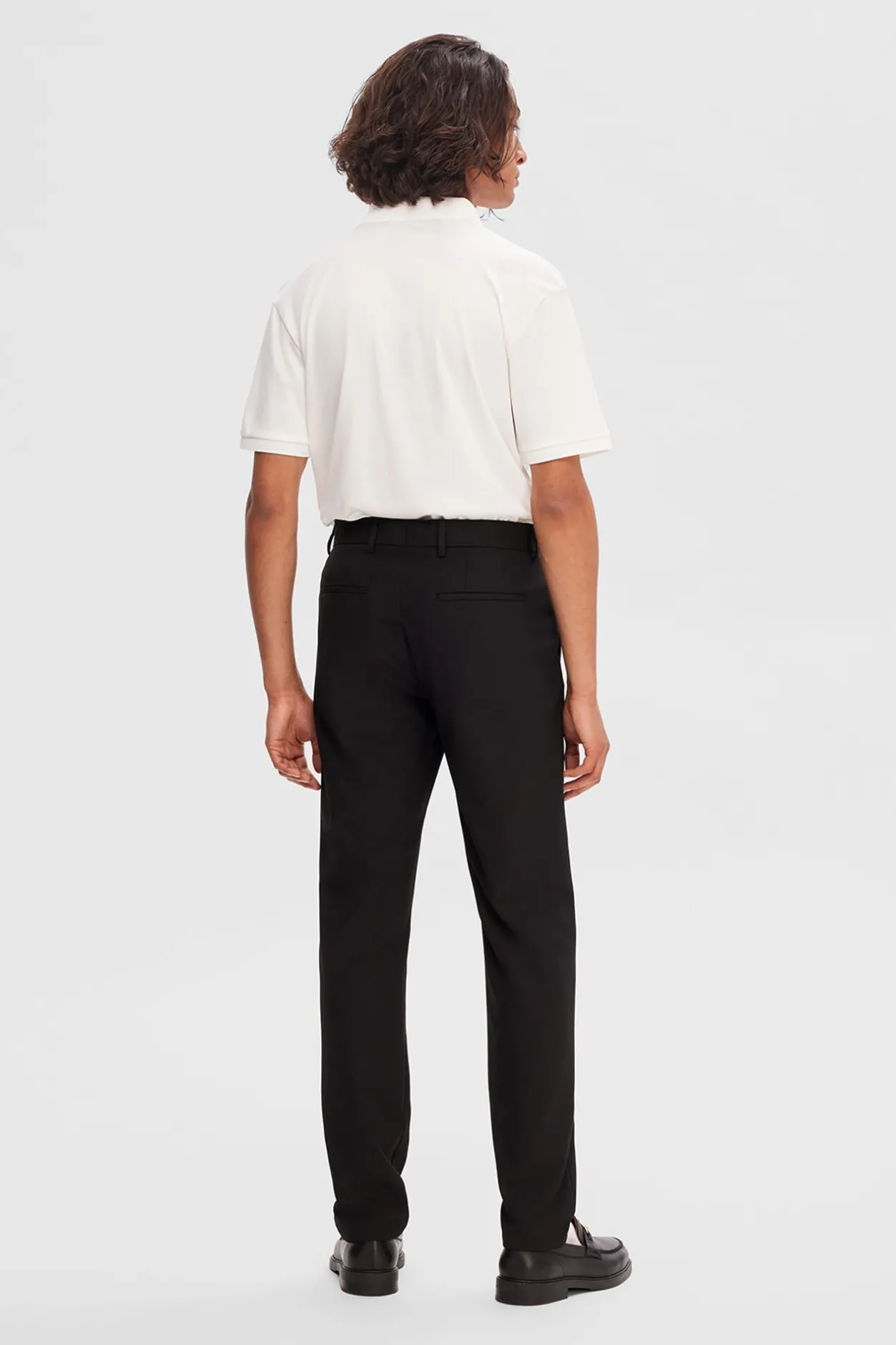 Selected Pantalón formal slim fit. Negro Clearance