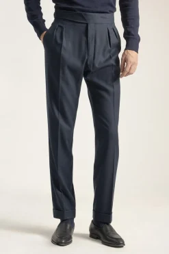 PuroEGO Pantalón gurkha slim fit Azul marino