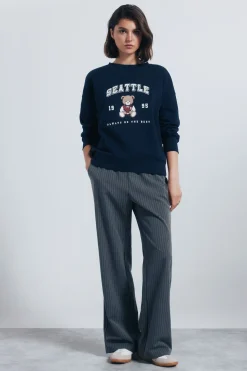 Springfield Pantalón jogger ancho gris Online