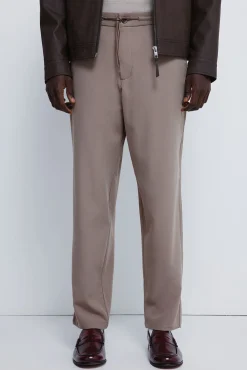 Springfield Pantalón jogger fluido nude