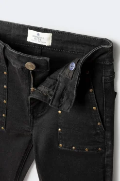 Springfield Kids Pantalón Kick flare Tachas niña negro Clearance