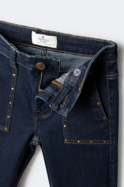 Springfield Kids Pantalón Kick flare Tachas niña azul Discount