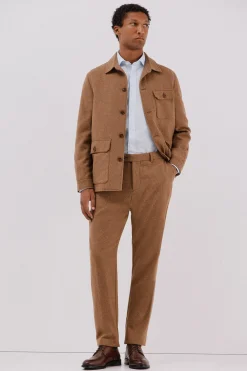 Cortefiel Pantalón lana Camel Best