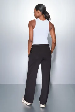 Dash and Stars Pantalón largo ancho suave negro Clearance